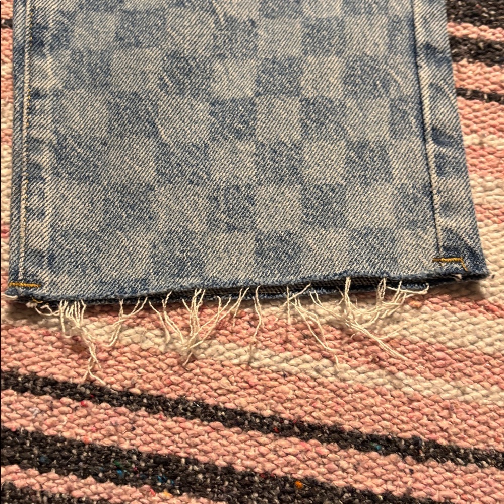 PacSun checkered print taper jeans 27 - Picture 6 of 6